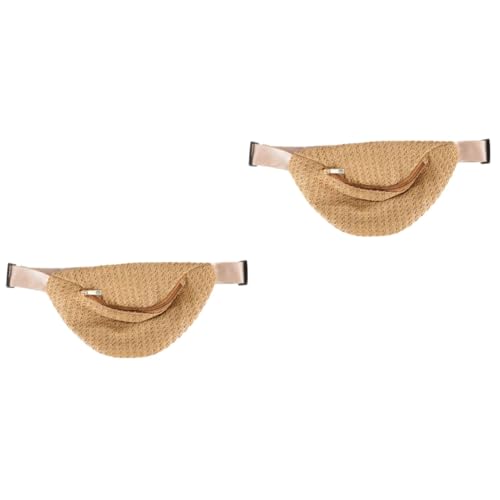 SAFIGLE 2 STK Brusttasche Aus Stroh Schwarze Krokodiltasche Hüfttasche Sommer Oack Clutch-geldbörsen Aus Stroh Für Damen Korb Basttaschen Gewebte Vlies Strohsäcke Lole Fanny Mini Polyester von SAFIGLE