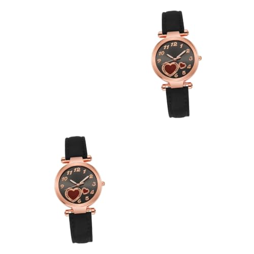 SAFIGLE 2stücke Elegante Damen Armbanduhr Mit Herz- Modisches Armband Für Frauen Damenuhr Für Besondere Anlässe Und Valentinstag Komfortabel Und Vielseitig von SAFIGLE