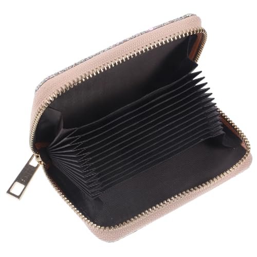 SAFIGLE 2 Stück Tragbare Pu-Ledertasche Kompakte Damenbrieftasche Für Make-up-Karten Schlüssel Für Die Reise von SAFIGLE