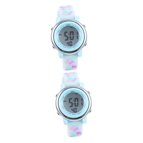 SAFIGLE 2 STK Kinderuhr Elektronische Uhr Für Kinder Armbanduhr Für Kinder Lässige Armbanduhr Elektronische Armbanduhr Cartoon-led-Uhr Cartoon wasserdichte Uhr Sport Digitaluhr Abs Student von SAFIGLE