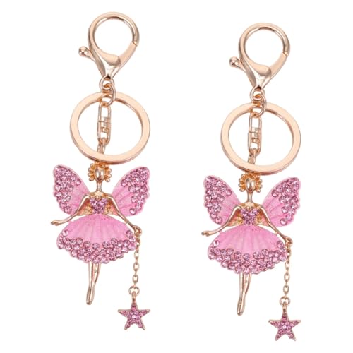 SAFIGLE 2 STK Schlüsselanhänger Schmetterlinge autoverzierung Schlüsseldekorationen rolf zuckowski Weihnachten weingeschenke Weihnachten Schlüsselbund Schlüsselringe Taschenanhänger Metall von SAFIGLE