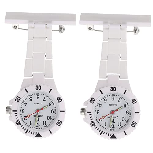 SAFIGLE 2stücke Mode Uhr Silikon Taschenuhr Für Pflegekräfte Elegante Fob-Uhr Mit Klarem Zifferblatt Langlebig Und Praktisch Für Täglichen Gebrauch von SAFIGLE