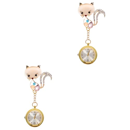 SAFIGLE 2 Stück Uhren Für Krankenschwestern Modische Ansteckuhr Zum Aufhängen Für Krankenschwestern Ärzte Medizinisches Fachpersonal von SAFIGLE