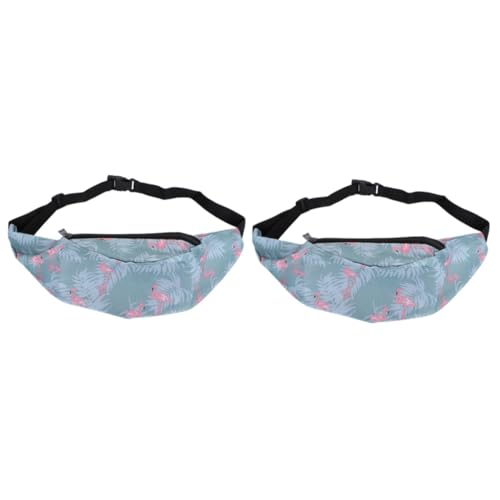 SAFIGLE 2 Stück Lauf-gürteltasche Aus Oxford-Stoff Für Damen Sky- 300d Sport-gürteltasche Outdoor-Fitness- Elastischer Verstellbarer Bund Modische Bauchtasche von SAFIGLE