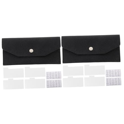 SAFIGLE 2 Sätze Geldumschlag aus Leder swor Geldbörse mit Reißverschluss kleine Geldbörse Clutch-Geldbörse mit Umschlag Damen-geldbörsen Damenbrieftaschen tragbare Kartentasche Geldbeutel von SAFIGLE