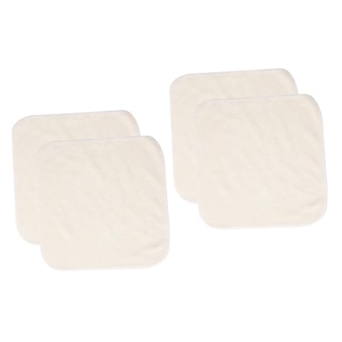 SAFIGLE 2 Sätze Kleidung Waschen Baumwolle Waschlappen Handtuch Gesichtsreinigungstuch Peeling-waschlappen Gesichtswaschtücher Peelingtücher Beige Bambusfaser 2 Stücke * 2 von SAFIGLE