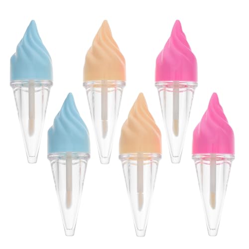 SAFIGLE 2 Sätze Leere Lip Gloss Tubes Nachfüllbare Kosmetikbehälter Für Diy Lippenpflege Transparent Für Einfache Farbkontrolle Für Reisen Und Zufällige Farbe 6 Stücke * 2 von SAFIGLE