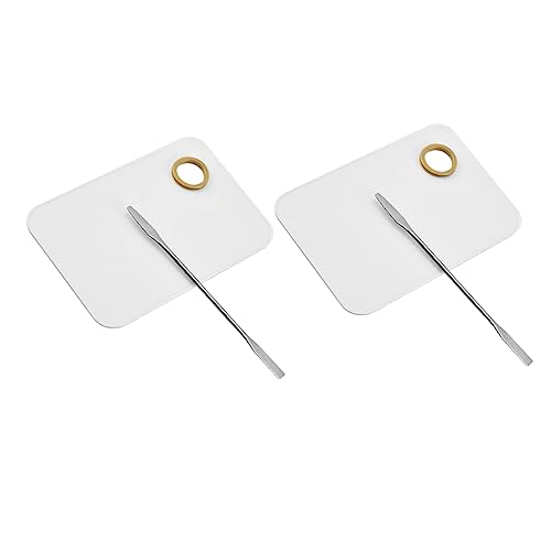 SAFIGLE 2 Sätze Makeup Mixing Palette Set Teiliges Set mit Spachtel für und Nagelkunst zum von Lidschatten Nagellack und Pigmenten von SAFIGLE