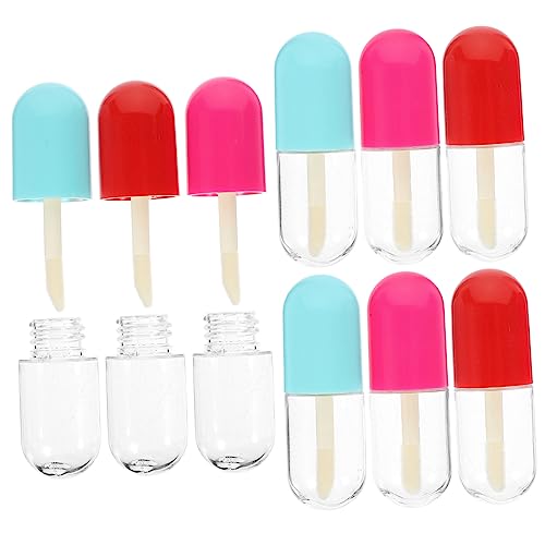 SAFIGLE 2 Sätze Teiliges Leere Lip Gloss Tuben Tragbare Lippenstiftbehälter Für Diy Kosmetik Sicher Und Langlebig Für Lippenpflege Und Proben Farben Zufällig 9 Stücke * 2 von SAFIGLE