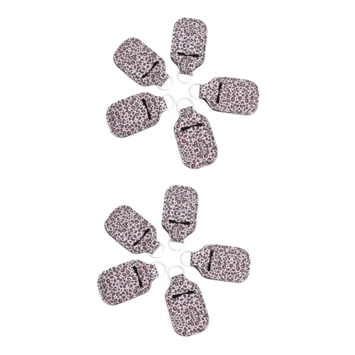 SAFIGLE 2 Sets 5 Stück 30 Ml Alkoholflaschen Set Lippenstift Set Lippenbalsam Set Schlüsselanhänger Tauchmaterial Handflaschen Set Reiselotion Flaschen Schlüsselanhänger von SAFIGLE
