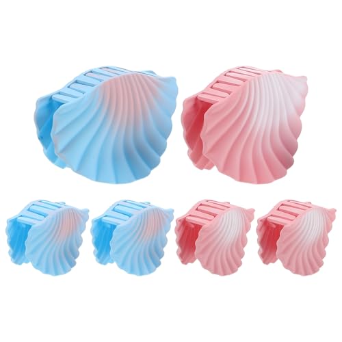 SAFIGLE 2 Sets Haarklammern: Farbverlauf-Muschel-Haarnadel – Haar-Accessoires für Mädchen – Kieferklammern mit -Motiven – Frisuren-Accessoires von SAFIGLE