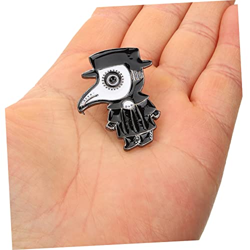 SAFIGLE 2 Stck Pest Arzt Brosche Punk Emaille Anstecknadeln Plague Doctor Design Pin für Kleidung Hut Anzug Damen von SAFIGLE