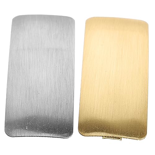 SAFIGLE 2 Stck. Metall Rechteckige Haarklammern für Damen Duckbill Haarspangen Gold und Silber Dekorativer Haarschmuck für von SAFIGLE