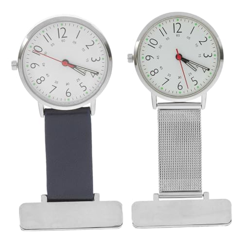 SAFIGLE 2 Stck. Metalltaschenuhr für Krankenschwestern Ärzte Medizinische Uhr Dekorative Uhr für Medizinisches Personal von SAFIGLE