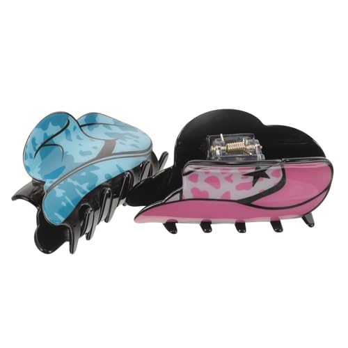 SAFIGLE 2stücke Kleine Haarspangen Für Frauen Süße Haarklammern Mit Cowgirlhut-dekor Leicht Und Einfach Zu Verwenden Geeignet Für Dünnes Oder Dickes Haar Dekoratives Haaraccessoires von SAFIGLE