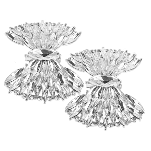 SAFIGLE 2 Stück Abnehmbare Schleifen Schuhclips Elegante Schuhdekoration für Damen High Heels Modische Schuhaccessoires mit Schleifen design Vielseitig Kompatibel Stilvolle Pumps von SAFIGLE