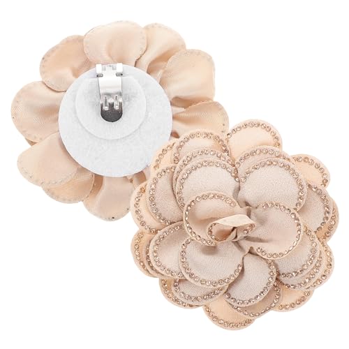 SAFIGLE 2 Stück Abnehmbare Schuhclips mit Funkelnden Strasssteinen Rosenblüten für Wintermode Vielseitige Schuhdekorationen für Frauen von SAFIGLE