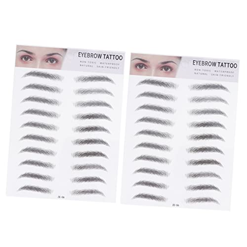 SAFIGLE 2stücke Augenbrauenaufkleber Gefälschte Augenbrauen Transferaufkleber Für Männer Und Frauen Einfache Anwendung Natürliche Formgebung Make-up-tools Augenbrauenmodell von SAFIGLE