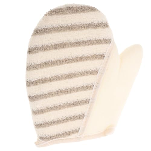 SAFIGLE 2 Stück Badetuch Körperpeeling Peeling-handschuhe Körperwäscher Für Die Dusche Peeling-waschlappen Hautreinigungsmittel Badeversorgung Handschuh-peeling Für Den Körper Flachs von SAFIGLE