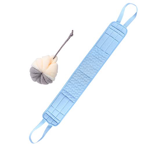SAFIGLE 2 Stück Badetuch-set Duschschrubber Luffa Lang Badeschwämme Zum Duschen Duschwäscher Für Den Körper Schrubben Duschkugel Bad-dusche-kugel Duschstreifen Schwamm Zufällige Farbe von SAFIGLE