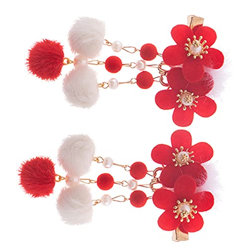 SAFIGLE 2 Stück Blumen Haarnadel Haarspangen Mädchen Haar Accessoires Kleinkind Haar Accessoires Haarspangen Mädchen Haarspangen Realistische Blumen Haarspangen Haarspangen Für von SAFIGLE