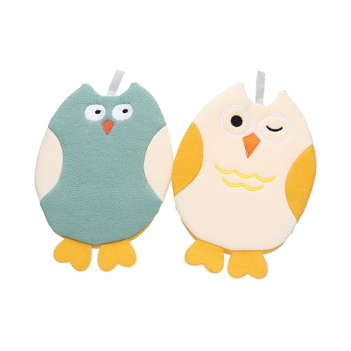 SAFIGLE 2stücke Pack Cartoon Kid Bad Peeling Handschuhe Schöne Tier Bad Handtuch Utensilien Aus Baumwolle Und Polyester Mit Guter Wasseraufnahme Und Reinigungswirkung von SAFIGLE