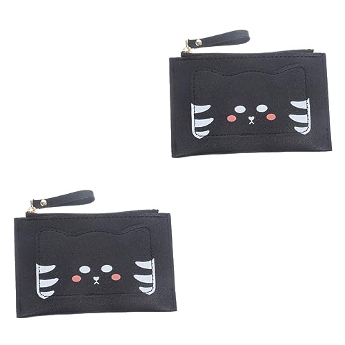 SAFIGLE 2 Stück Gemusterte Geldbörse Für Damen Geldbörse Kartenhalter Pu-Leder Geldbeutel Stilvolles Accessoire Für Anlässe von SAFIGLE