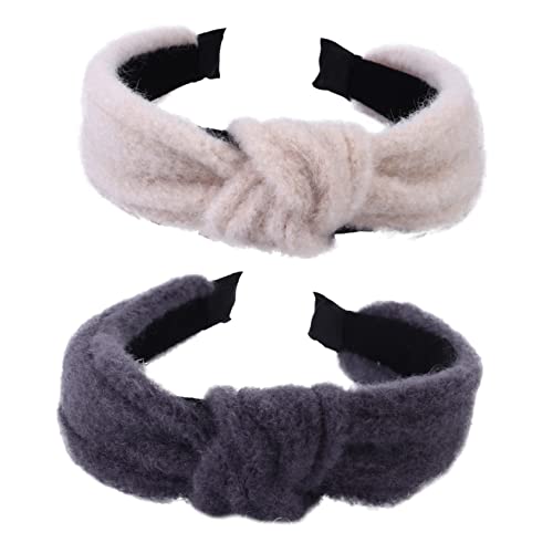 SAFIGLE 2stücke Criss Cross Stirnbänder Winter Damen Mädchen Chic Haar Accessoires von SAFIGLE