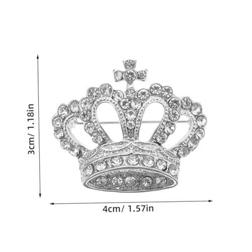 SAFIGLE 2 Stück Damen Brosche Kronenform mit Funkelnden Zirkonia Anstecknadeln für Hochzeit Party und Besondere Anlässe Stilvolle Schmuck Deko für Kleid und Mantel von SAFIGLE