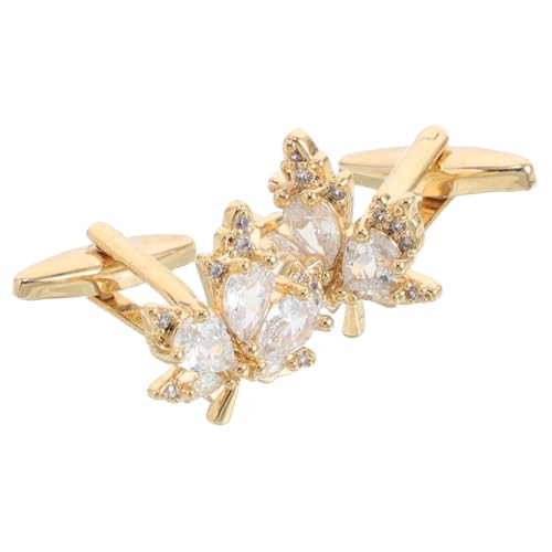 SAFIGLE 2stücke Ahornblatt Manschettenknöpfe Für Herren Klassische Französische Knöpfe Als Hemdschmuck Accessoires Für Geschäft Hochzeit Und Formelle Anlässe von SAFIGLE