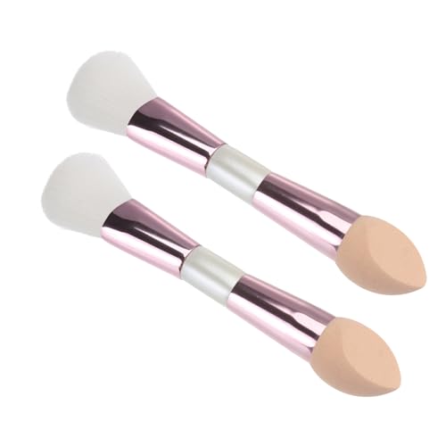 SAFIGLE 2 Stück Doppelseitiger Make Up Pinsel Kosmetik Misch/Polierpinsel Lidschatten Rouge Puder Gesicht Tragbarer Make Up Pinsel Mit Doppelter Spitze Multifunktionaler Make Up von SAFIGLE