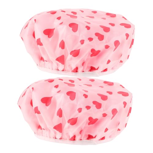 SAFIGLE 2stücke Duschhaube Wiederverwendbar Für Frauen Mit Langem Haar Haartrockenhaube Duschzubehör Haarabdeckung Für Dusche Shampoo-kappen Badekopfbedeckungen Duschhaube Für Frauen von SAFIGLE