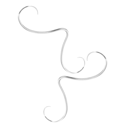 SAFIGLE 2 Stück Edelstahl Schnurrbart Nasenring Septum Piercing Schmuck Langlebig Rostfrei Modisch für Damen und Herren Vielseitig für Party Hochzeit Auftritt von SAFIGLE