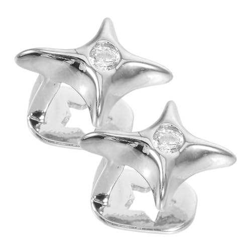 SAFIGLE 2stücke Stern-zahngrills Einzigartiger Einzelzahnschmuck Für Hip-hop-cosplay Dekorativer Zahngrill Für Partys Auftritte Und Mode von SAFIGLE