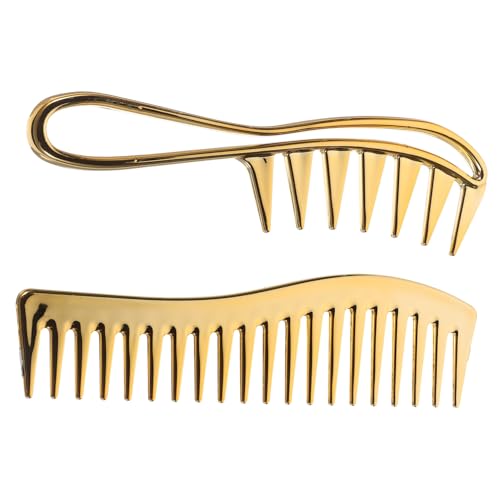 SAFIGLE 2 Stücke Breiter Zahn Kamm Satz für Männer und Haarkämme für Nasses Haar Kunststoff Styling Kämme mit Zähnen Friseurwerkzeug für Professionelles Haarstyling von SAFIGLE