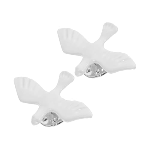 SAFIGLE 2 Stück Friedens Tauben Brustnadeln Reversnadeln Kommunion Accessoire Christliches Symbol Pin für Religiöse Zeremonien und Besondere Anlässe von SAFIGLE