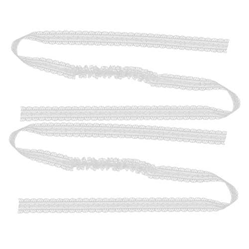 SAFIGLE 2stücke Elastische Haarbänder Mit Frischem Spitzenband Dehnbare Haargummis Für Frauen Und Mädchen Bequeme Haar-accessoires Für Verschiedene Frisuren Und Anlässe von SAFIGLE