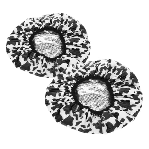 SAFIGLE 2 Stück Haarpflegehaube Aus Kunststoff Doppellagig Selbstheizend Für Lange Haare Duschhaube Für Frauen Für Home Spa Und Haarfärbung von SAFIGLE