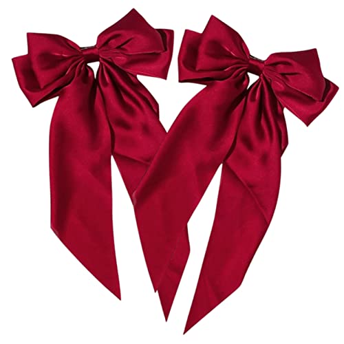 SAFIGLE 2stücke Lange Schleifen Haarspange Für Frauen Haarschleifen-clips Für Alltag Partys Hochzeiten Festivals Shopping Und Reisen Geeignet Für Frisuren von SAFIGLE