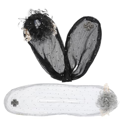 SAFIGLE 2 Stück Haarwerkzeuge zum Styling Tanz-Haarnetz für Dutt-Mädchen Haarknotennadeln Rollen gefälscht Brötchenmaschine für Haare Eleganter Dutt-Maker für Haare Tuch von SAFIGLE