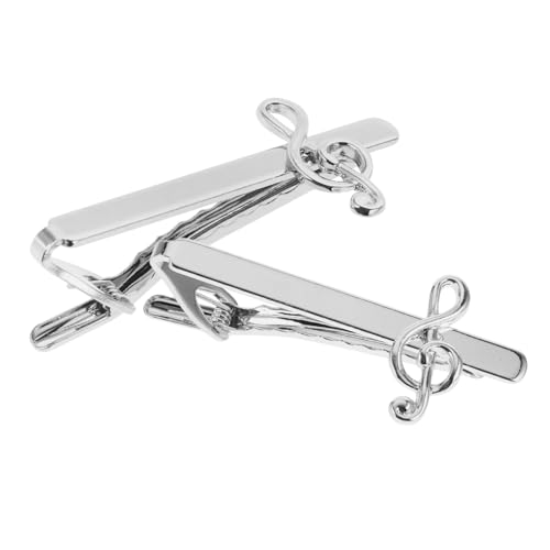 SAFIGLE 2 Stück Herren Krawattenklammern Stilvolle Accessoires für Anzug Geburtstage Jubiläen Weihnachten Valentinstag von SAFIGLE