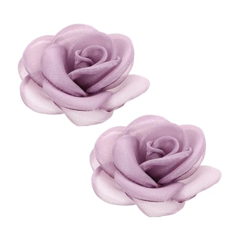 SAFIGLE 2stücke Damen Schuhclips Rosenblütenschnallen Stoff Schuhdekorationen Für High Heels Hochzeit Party Alltags Trageaccessoires von SAFIGLE