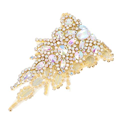 SAFIGLE 2 Stück Hochzeitsgürtel Hochzeit Strass Kleidergürtel Brautschärpe Diamant Hochzeitsgürtel Hochzeitskleid Schärpe Strass Applikation Für Hochzeit Goldene Kleidung von SAFIGLE