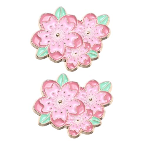 SAFIGLE 2 Stück Japanische Brosche Blume Anstecknadeln Langlebiger Leichte und Sichere Befestigung Anstecker für Damen Herren Kleidung Taschen Schals und Rucksäcke von SAFIGLE
