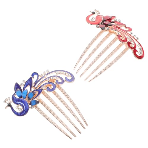 SAFIGLE 2stücke Haarkamm Strasssteinen Für Frauen Seitliche Kämme Aus Legierung Hochzeitsschmuck Dekorative Haaraccessoires Clip-kämme Für Besondere Anlässe von SAFIGLE