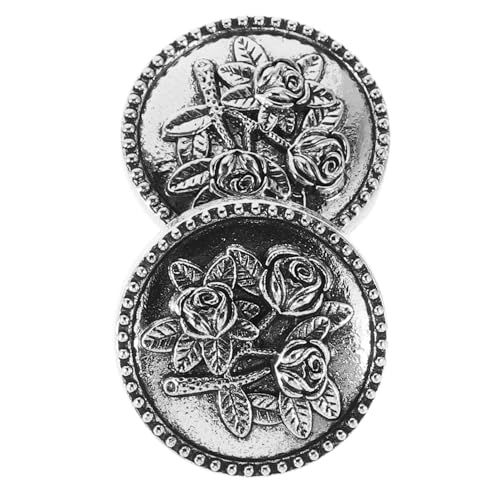 SAFIGLE 2stücke Knopfabdeckungen Für Manschettenknöpfe Im Vintage-stil Mit Clip-design Blumenmuster Geeignet Für Herren Und Damen Formelle Hemden Und Anzüge Robust Und Glänzend Für von SAFIGLE