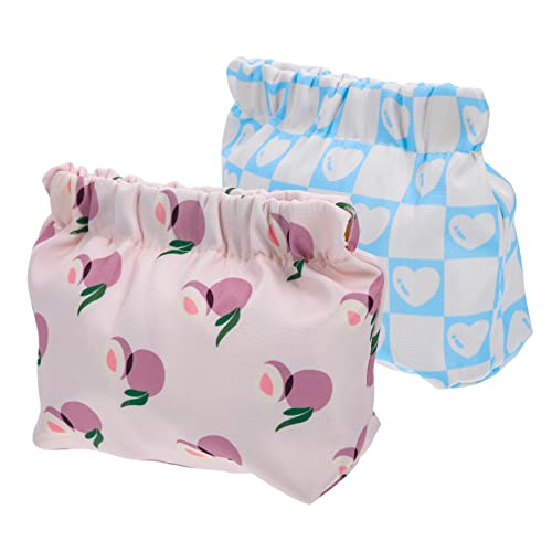 SAFIGLE 2stücke Tragbare Kosmetiktasche Für Damen Kleine Schminktasche Für Reisen Mit Reißverschluss Und Fächern Lippenstiftetui Im Mandala Druck (grün Blau) von SAFIGLE