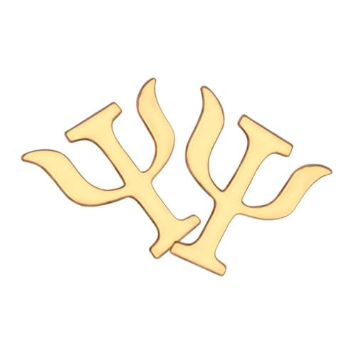 SAFIGLE 2 Stück Kreative Psychologie Broschen Vintage Anstecknadeln Goldene Pins für Kleidung und Accessoires Damen und Herren Retro Symbolische Kleidungspins für Pullover und Hüte von SAFIGLE