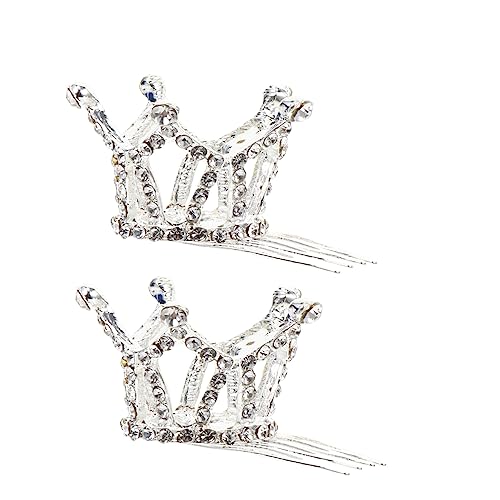 SAFIGLE 2 Stück Krone Haaraccessoire für Geburtstagsfeiern Dekorative Prinzessinnen Krone für Mädchen Robust und Auffällig für Unvergessliche von SAFIGLE