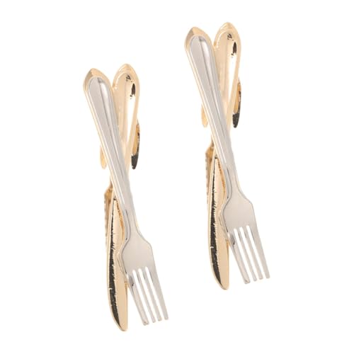 SAFIGLE 2 Stück Kupfer Material mit Einzigartigem Besteckdesign Stilvolles Accessoire für Hochzeit Business und Formelle Anlässe von SAFIGLE